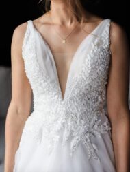 Prachtige A-lijn trouwjurk met sprankelende top | Milla Nova