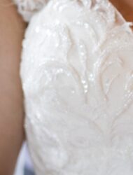 Romantische trouwjurk A-lijn met tule rok
